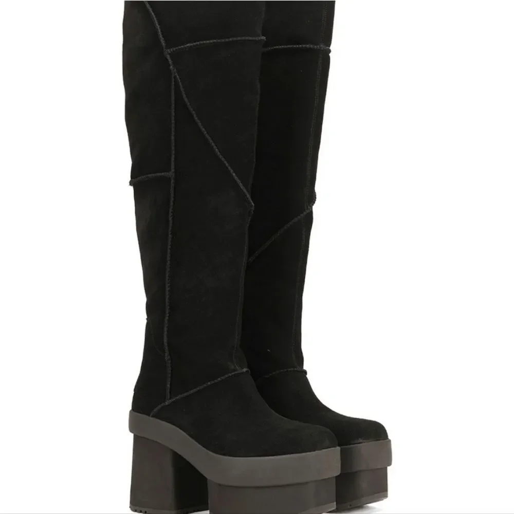 Ugg New Heights Platform XTra Boots- Black‎